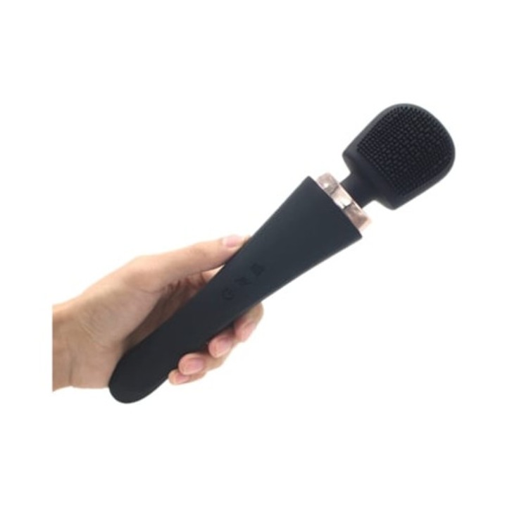 Вибратор безжичен, 8 скорости, 20 вибрации, черен