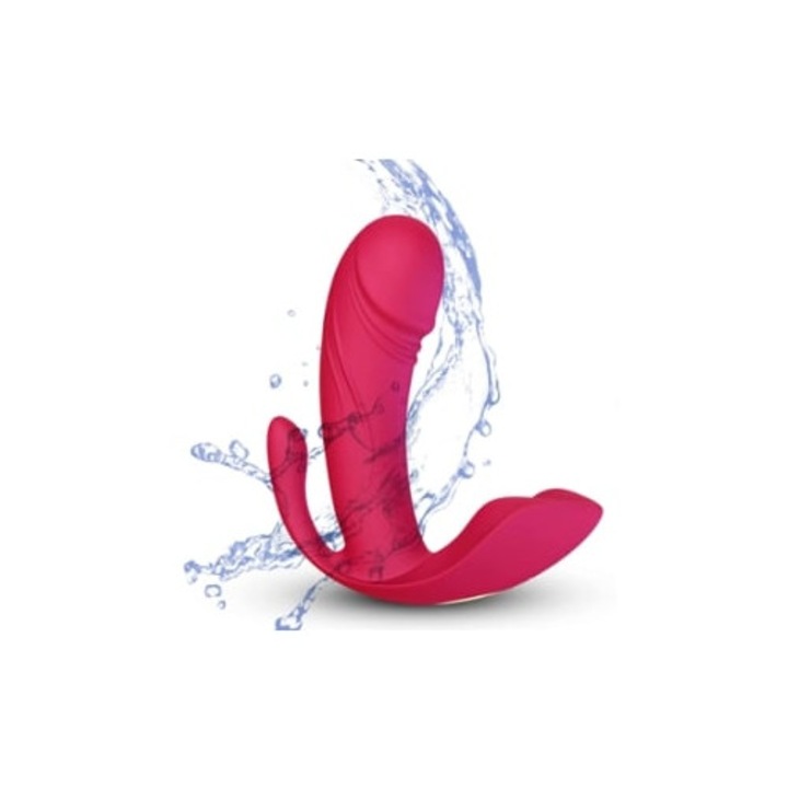 Вибратор, клиторен стимулатор, червен