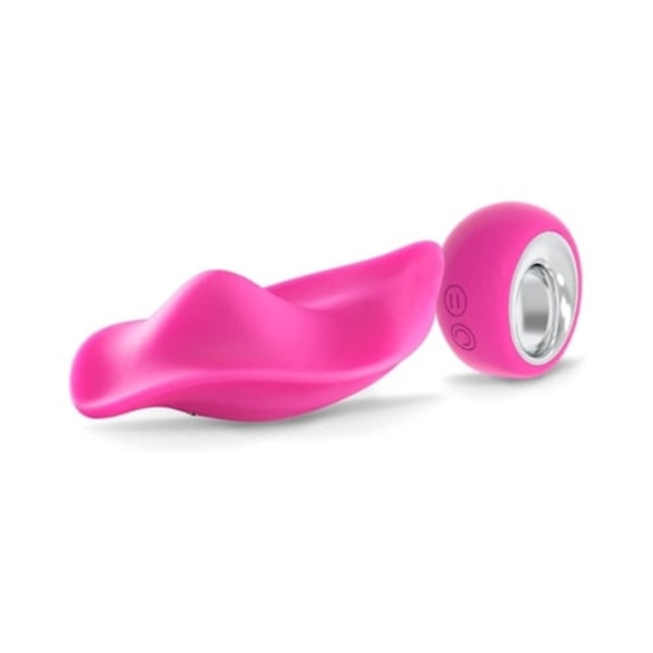 Дискретен вибратор с дистанционно, розов