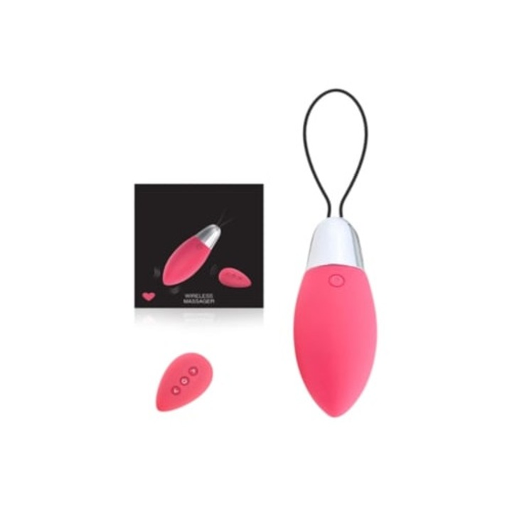 Вибратор с дистанционно управление Bestvite, червен