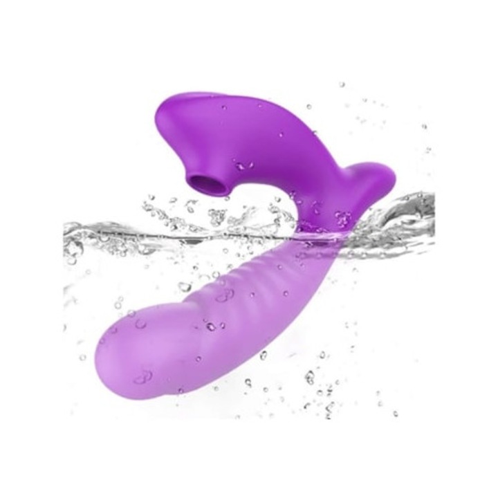 Преносим електрически клиторен стимулатор, виолетов, презареждащ се, водоустойчив масаж