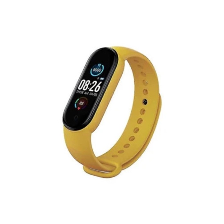 Bratara fitness 115 Plus, monitor ritm cardiac si tensiune arteriala, Bluetooth, multicolor