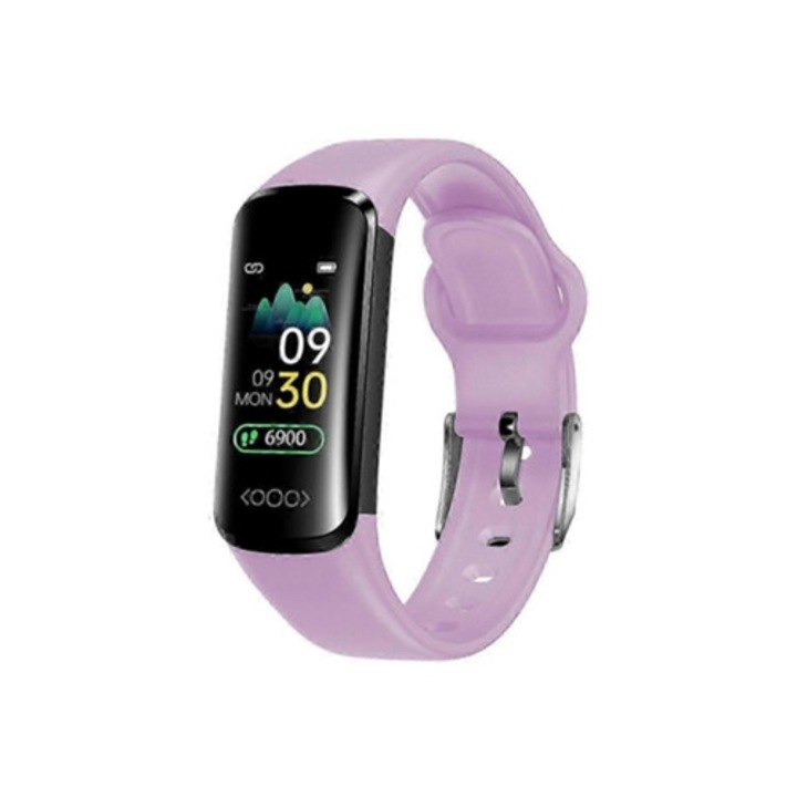 Bratara fitness inteligenta cu monitorizare a ritmului cardiac si a tensiunii arteriale