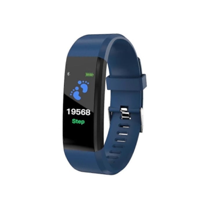 Bratara fitness 115 Plus, monitorizare ritm cardiac, tensiune arteriala, Bluetooth, multicolor