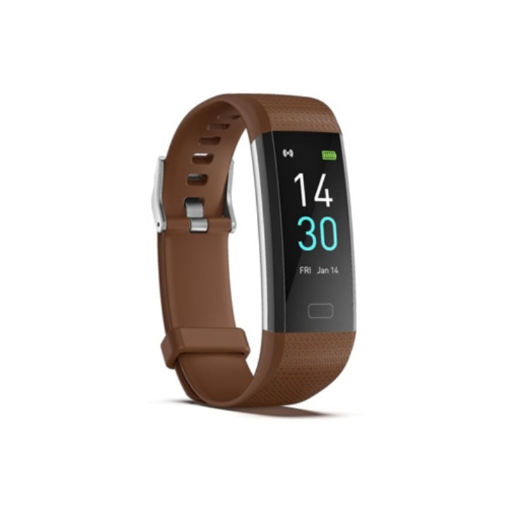 Bratara fitness M7 cu tracker de activitate si monitorizare a tensiunii, versiune imbunatatita, culoare neagra