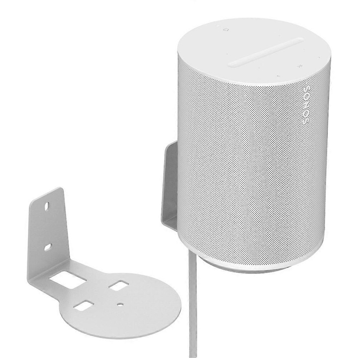 Fali fém tartó Sonos Era 100-hoz, fehér, 13.3x10x7.5cm, 2 darabos szett