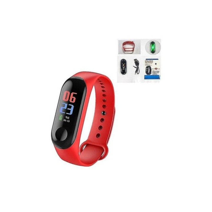 Bratara fitness, tracker de activitate, tensiune arteriala si ritm cardiac, pentru biciclete electrice