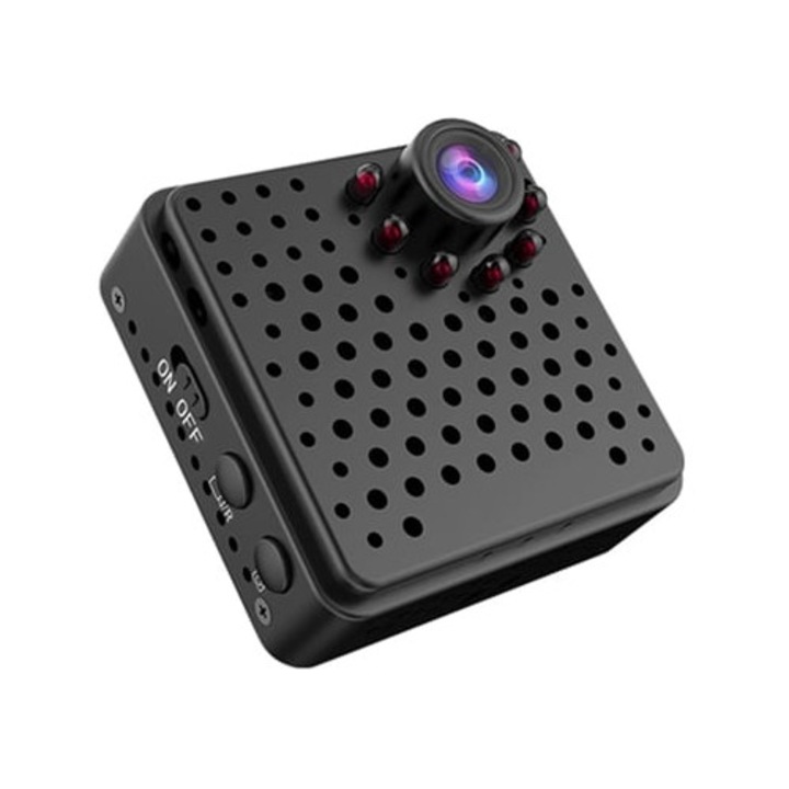 Camera spion HD 1080P, noapte, detectie miscare, neagra