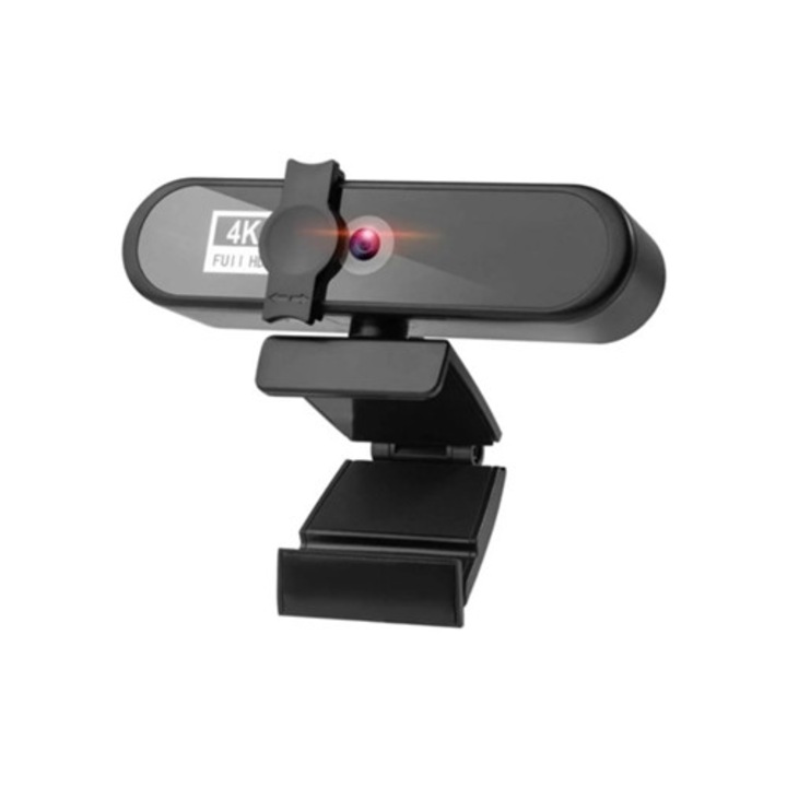 Webkamera Full HD 1080P, autofókusz, mikrofon, fekete