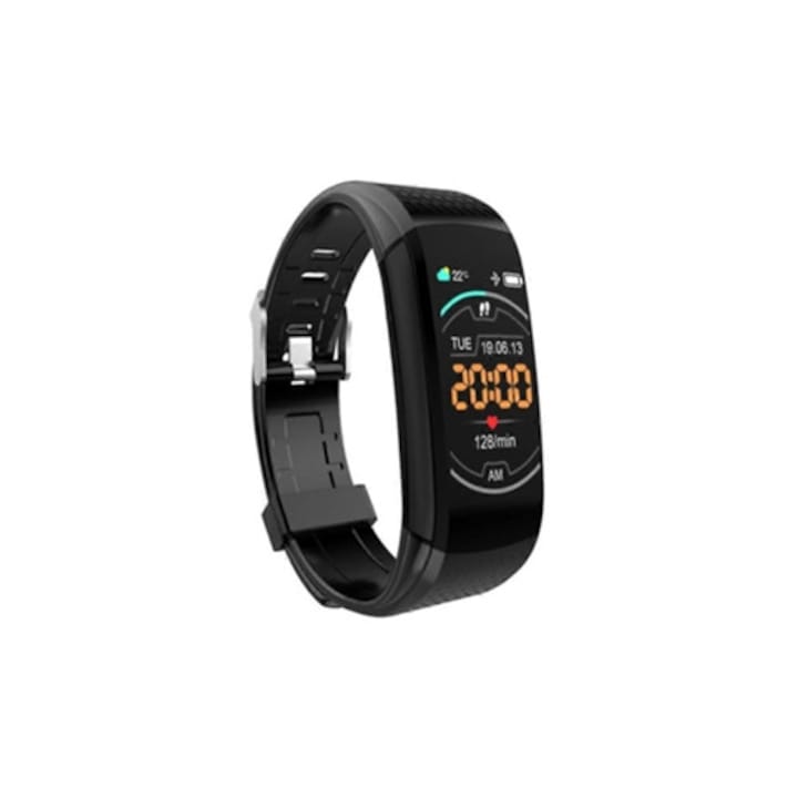 Bratara fitness M5, monitorizare tensiune arteriala si ritm cardiac, multicolor