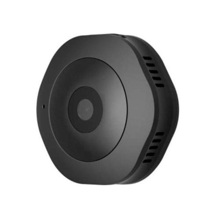 Camera spion wireless ascunsa 1080P HD, cu inregistrare video, detector de miscare, viziune nocturna, neagra