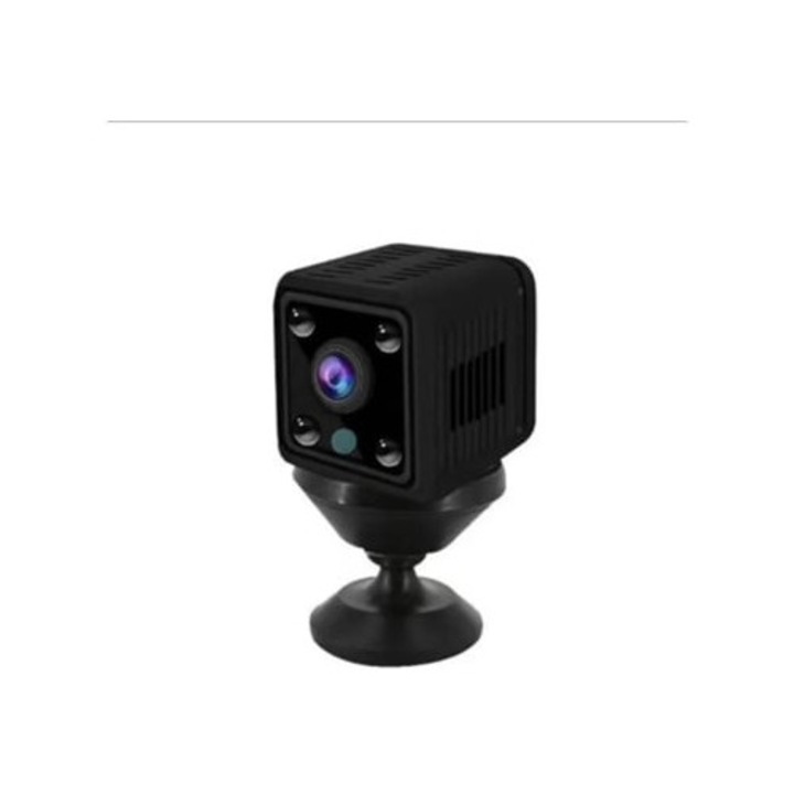 Camera spion mini ascunsa, WiFi, HD, detectie miscare, viziune nocturna, 32GB, neagra