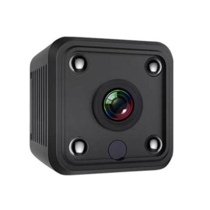 Camera spion mini, 1080P 4K, wireless, neagra
