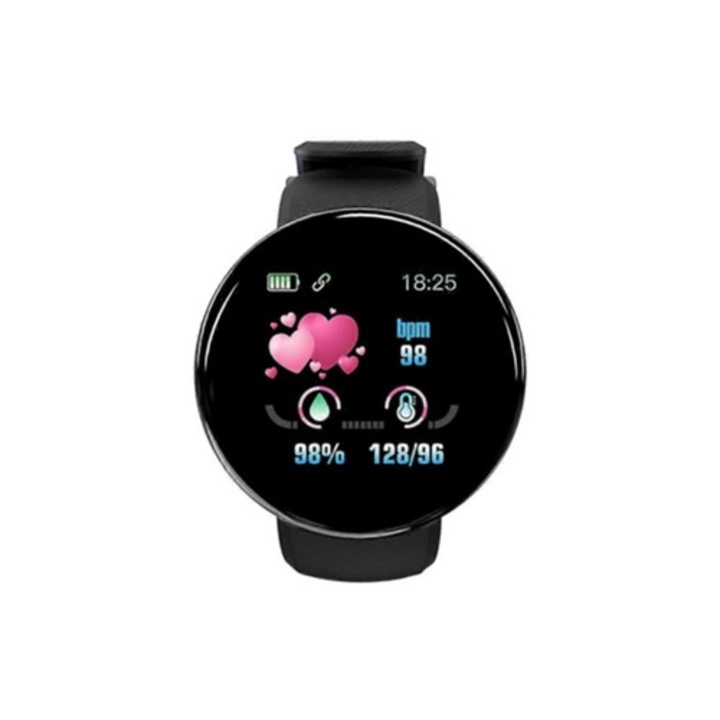 Bratara fitness M7, tracker de activitate, monitorizare tensiune arteriala, versiune imbunatatita, negru