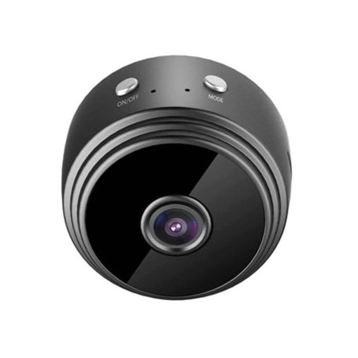 Camera spion mini Bestvite A9, noapte, WiFi, HD 1080p, neagra
