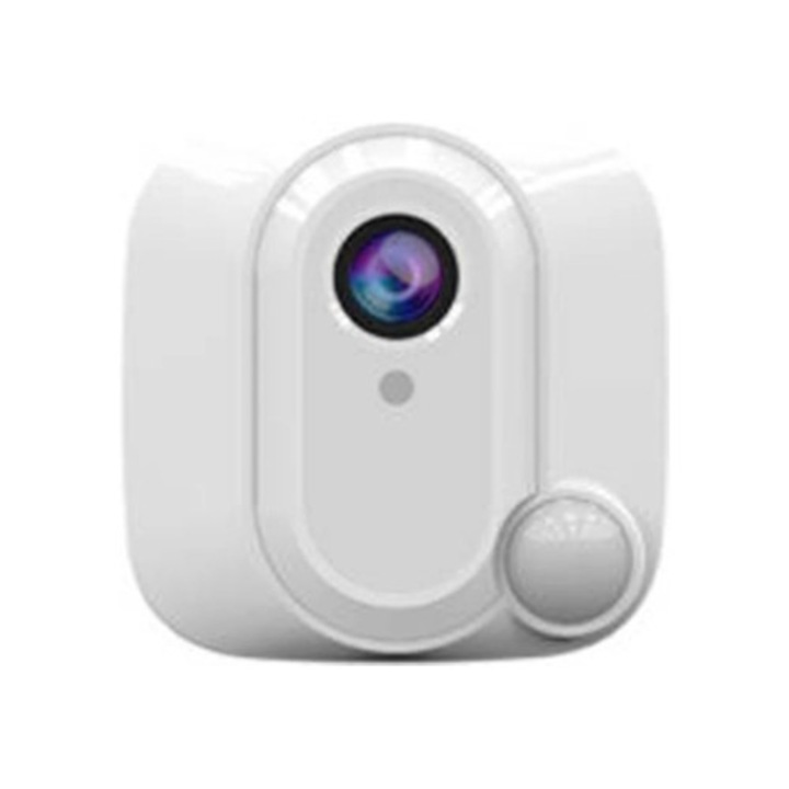 Camera de supraveghere mini, viziune nocturna, alb