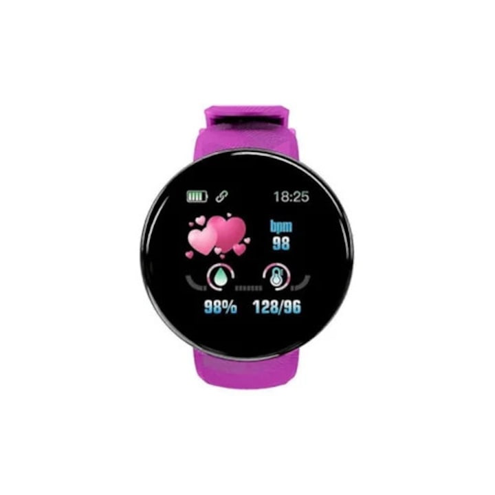 Bratara fitness 115 Plus, monitorizare ritm cardiac si tensiune arteriala, Bluetooth, multicolor