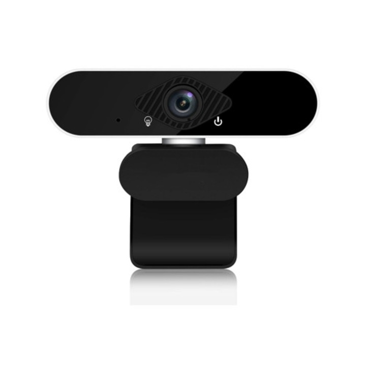 Webkamera Full HD 1080p Mikrofonnal és Zajcsökkentéssel, Plug and Play, Fekete