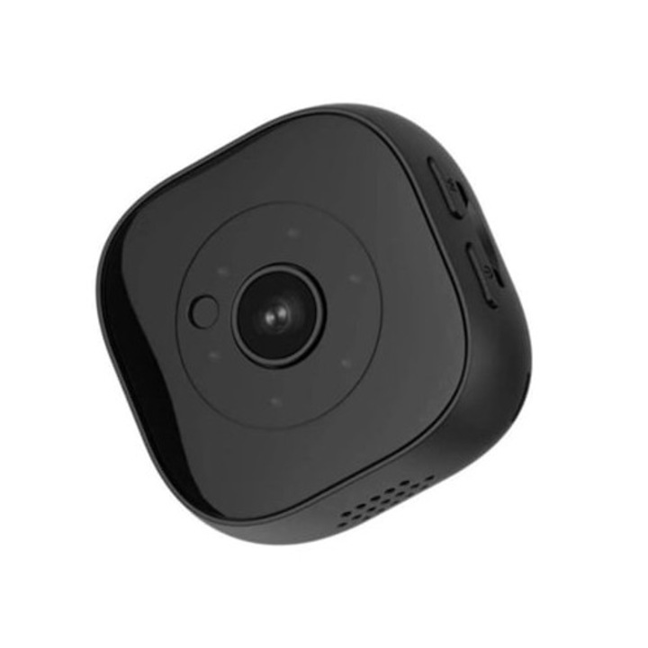 Мини HD WiFi камера за наблюдение, сензор за движение, нощно виждане, черна
