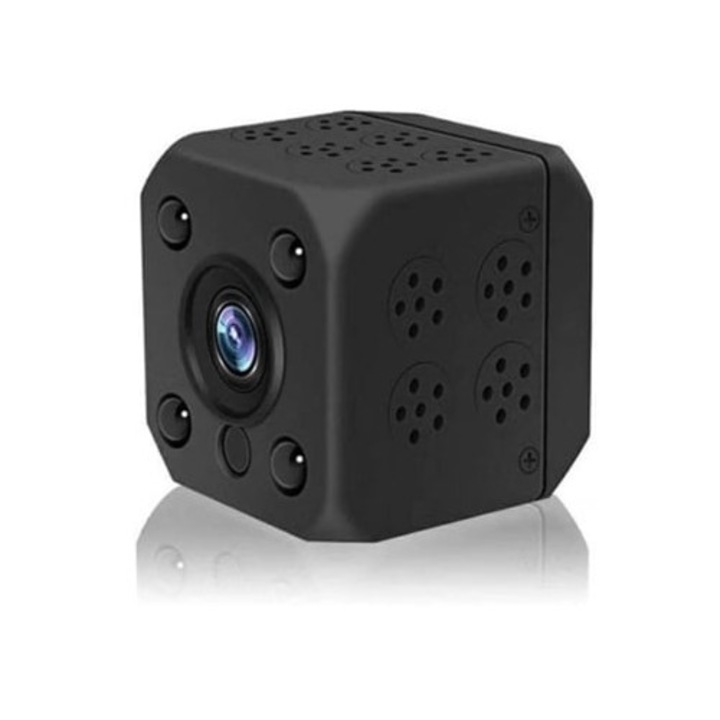 Camera spion mini, 1080P, wireless, portabila, neagra