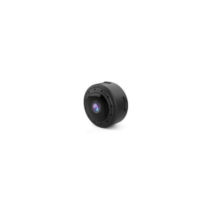Camera spion WiFi mini 1080P, cu control APP, viziune nocturna, detectie miscare, neagra