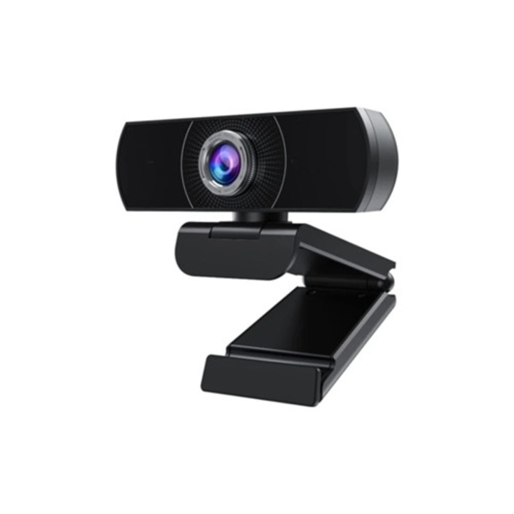 Kamera Web HD 1080P 60fps mikrofonnal, élő közvetítés, fekete