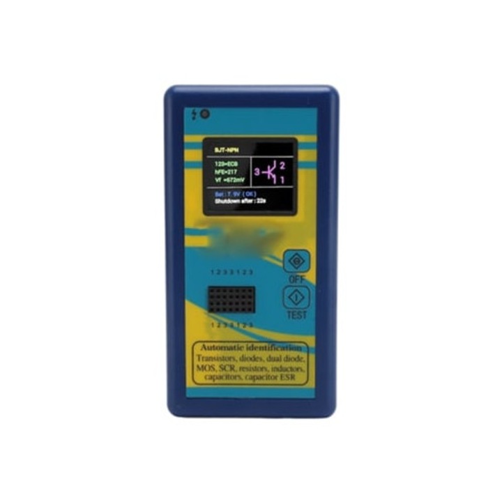 Tester de tranzistori cu identificare si verificare automata, aparate de masura si control