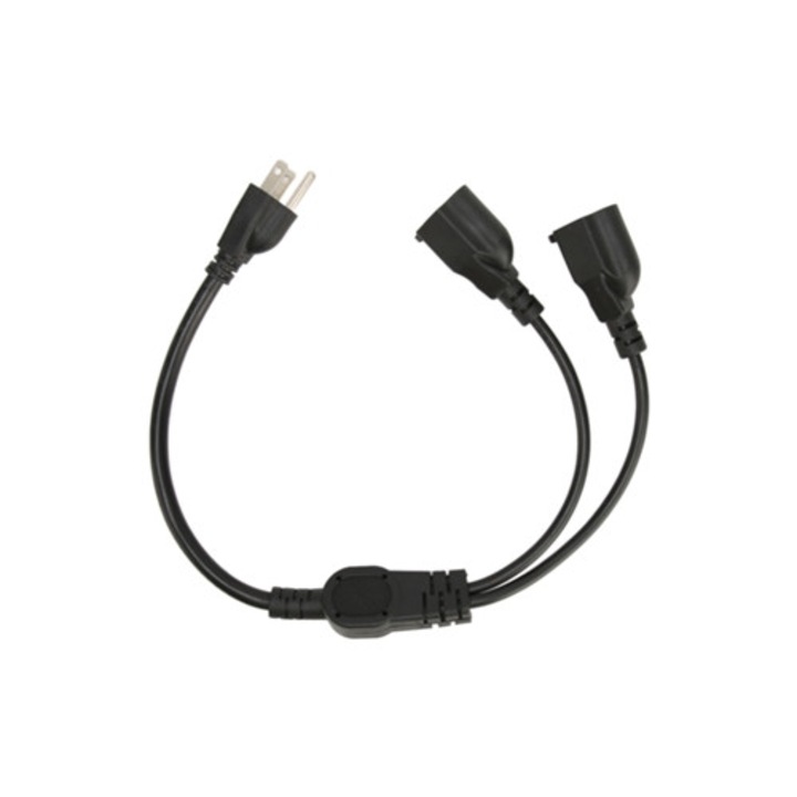 Cablu de extensie splitter 3 pini 1 la 2, masculin la feminin