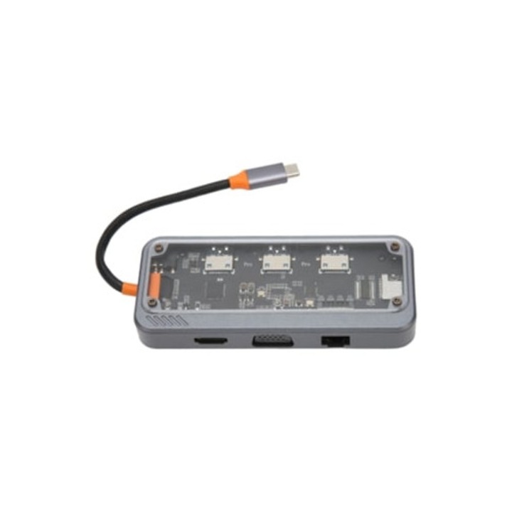 Statie de andocare multiport cu incarcare PD si port RJ45