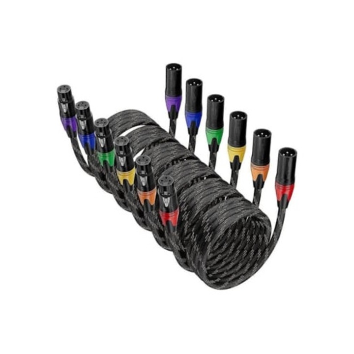 XLR мъжки към женски кабели за микрофони и високоговорители