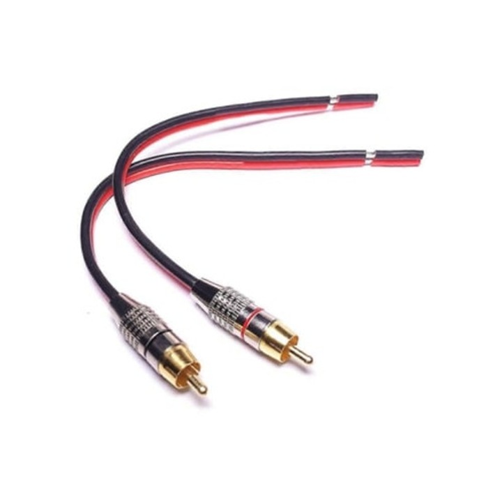 Hangszórókábel adapter RCA csatlakozókhoz, 2 csatornás, 1 láb