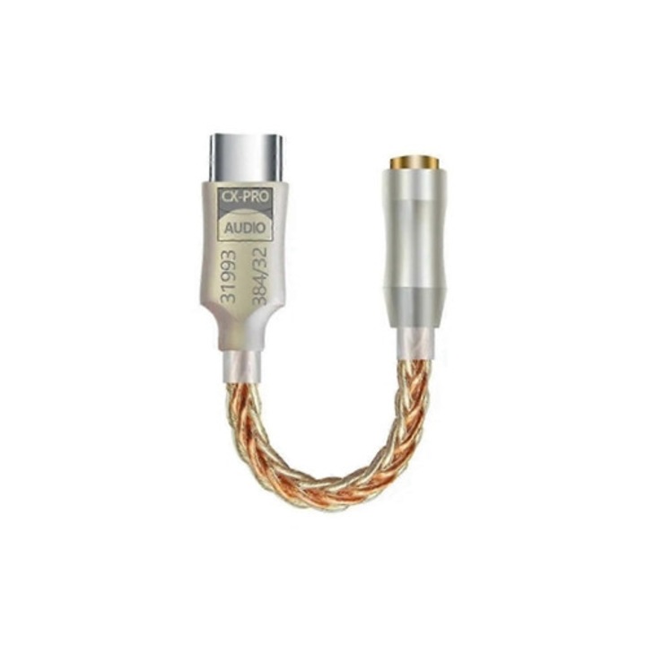 HiFi DAC adapter, Type C 3.5mm-es, mobiltelefonokhoz