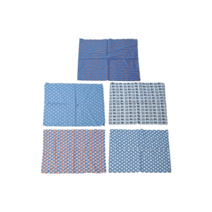 Hópehely mintás szövetcsomag kézi varráshoz, többszínű