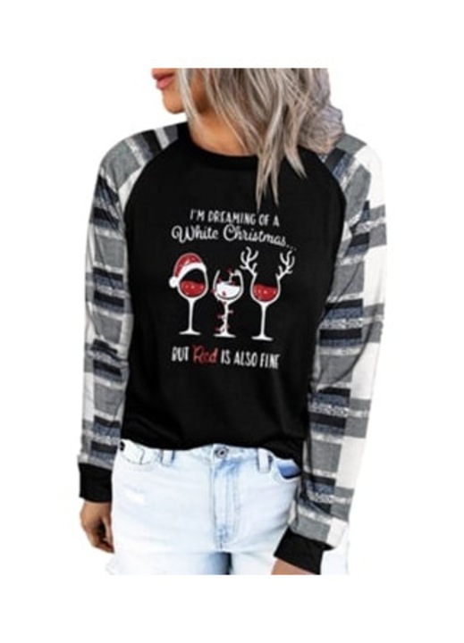 Női hosszú karácsonyi ing, többszínű, L INTL