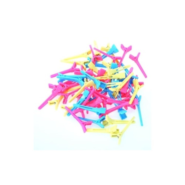 Set de cleme colorate cu tinte pentru salon de coafura