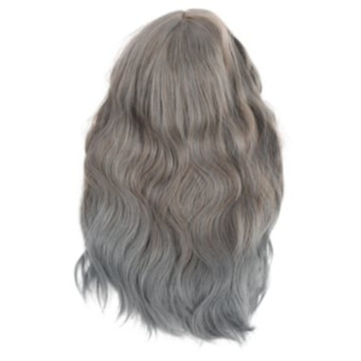 Peruca sintetica pentru femei, bucle la temperatura inalta, culoare variata