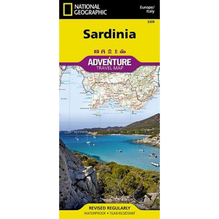 Sardinia, Italy, National Geographic Maps (Manufactured by)