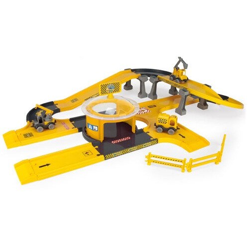 Circuit Constructii autostrazi cu 3 masini Kid Cars 3D, 3,7 m, Wader