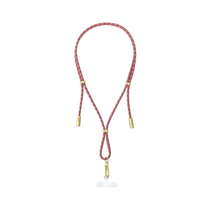 Intenso okostelefonhoz adat- és töltőkábel nyakba akasztható kivitelben, USB-C -- USB-C csatlakozók, szövetborítás, 1, 65 m neon szivárvány