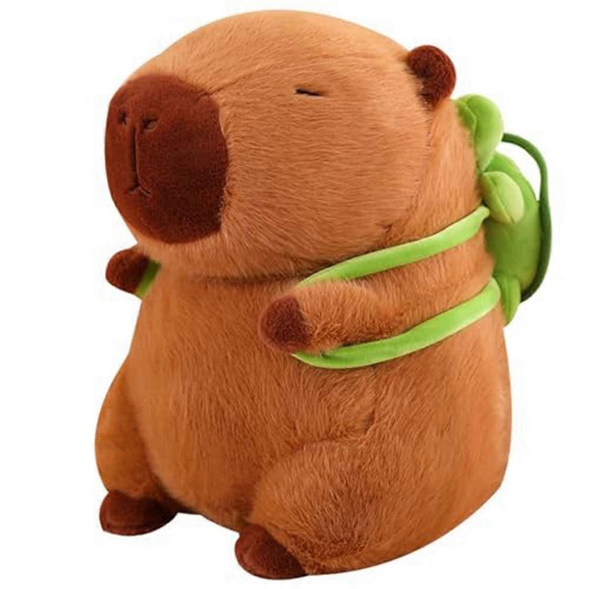 Jucarie de plus capybara, 33cm, detaliu brodat, culoare bej - eMAG.ro