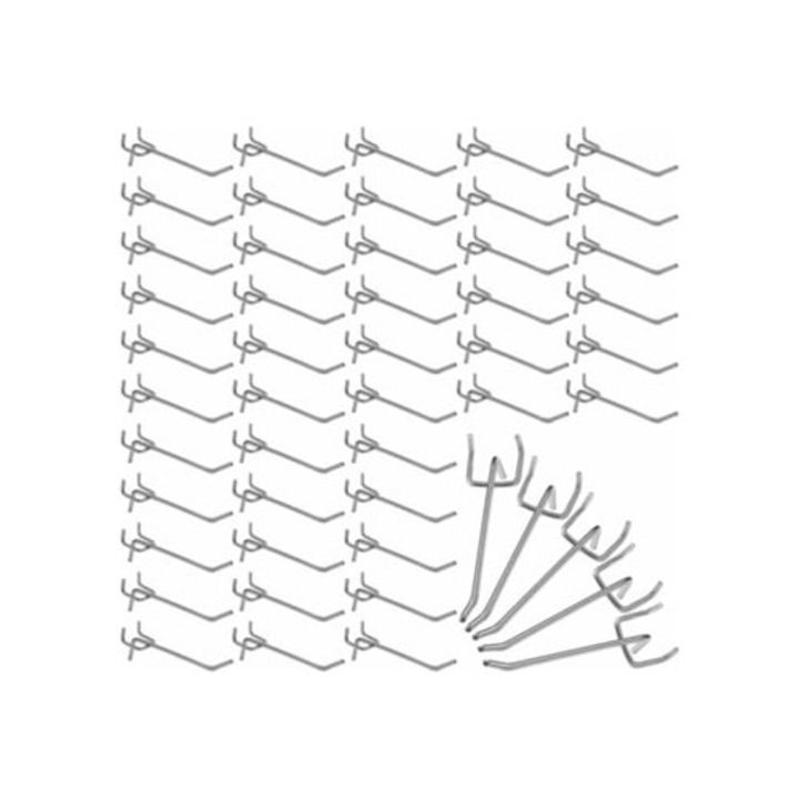 Kit organizator panou perforat, material rezistent, durabilitate pe viata, rezistent la rugina, cu carlige panel, set.