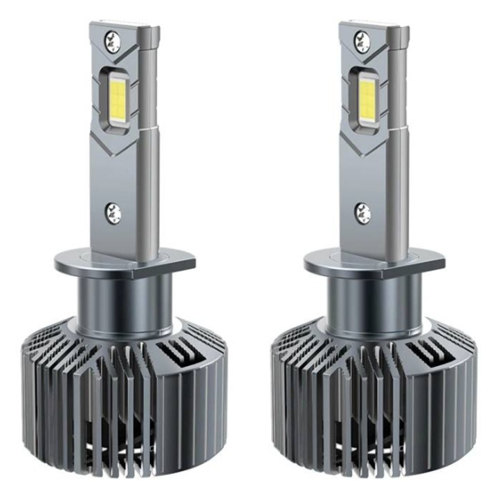 Becuri led H1 24V, 120W, lumina alb-rece, lumixauto, canbus, camioane, utilaje