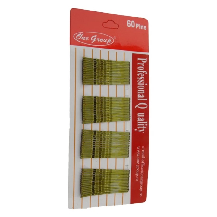 Agrafe de par aurii, 60 buc/set, accesorii elegante pentru coafuri