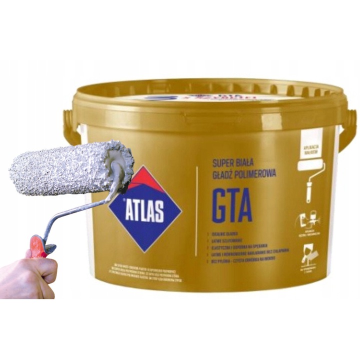 Glet polimeric GTA super alb 25 kg