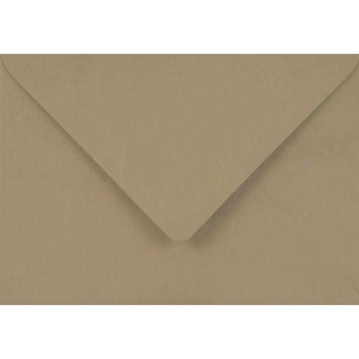 Dekoratív borítékkészlet, Netuno, Aster Color, Sima, Környezetbarát, B6, 12.5 x 17.5 cm, 120g/m2, Sötét Bézs Shitake, Ideális meghívókhoz és üdvözlőlapokhoz, 25 db