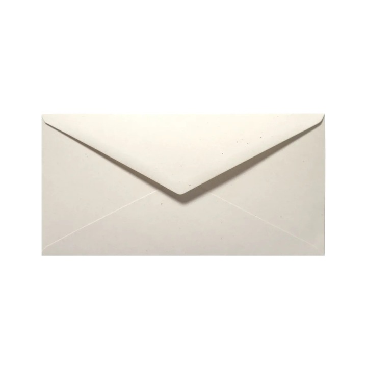 Комплект декоративни пликове, Netuno, Flora, Гладък, Екологичен, DL, 11 x 22 см, 130гр/м2, Светло екрю Giglio, Идеален за покани и кореспонденция, 25 бр.