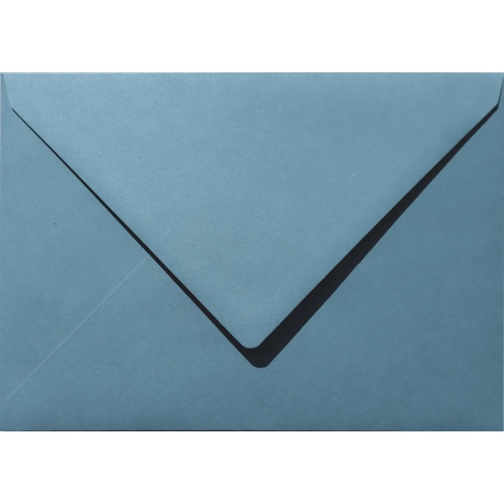 Комплект декоративни пликове, Netuno, Materica, Гладък, Екологичен Памук/Рециклиран, C5, 16.2 x 22.9 см, 120гр/м2, Аква синьо, Идеален за покани, 25 бр