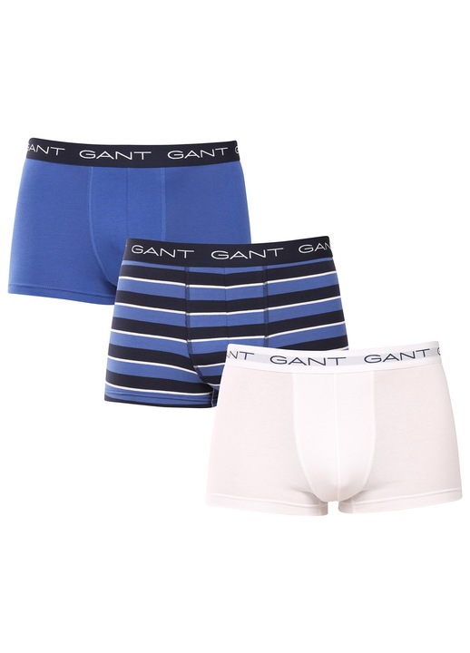 Boxeri barbati 902533023-407, Gant, Albastru/Alb, 3 buc