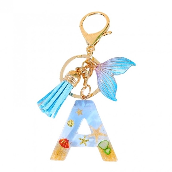 Breloc chei, Carla, Osoredo, albastra deschis, One size