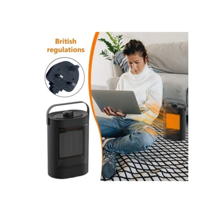 Aeroterma portabila de inalta eficienta, 1500W, alb, 30x20x15cm